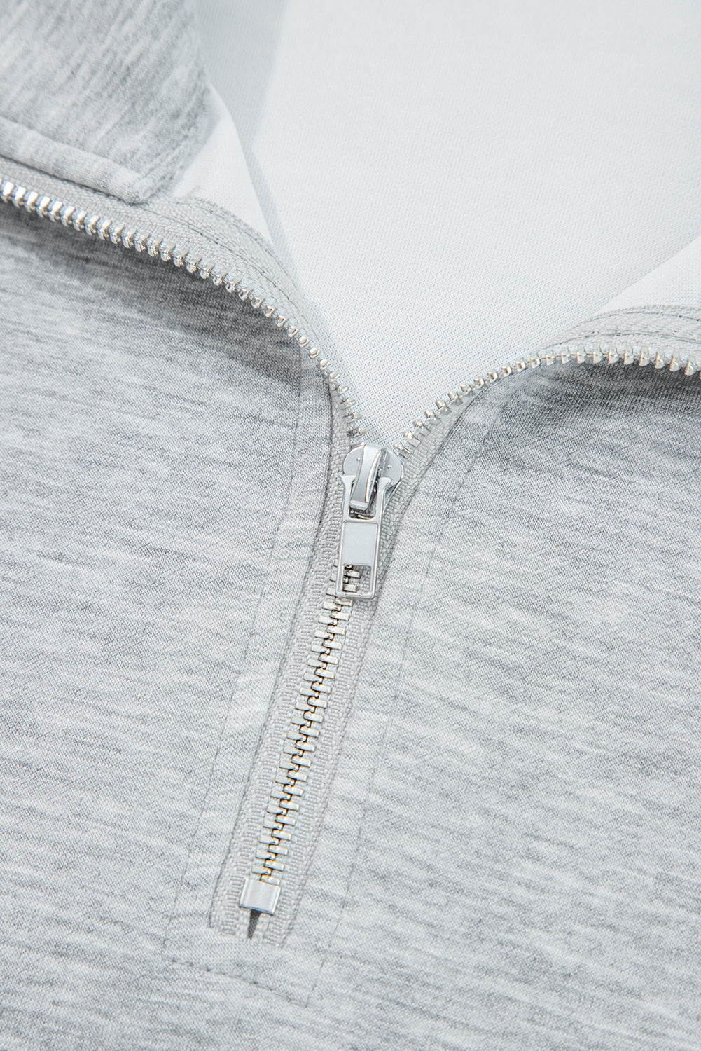 Goat Zip Collar Long Sleeve Top Drawstring Pants Set